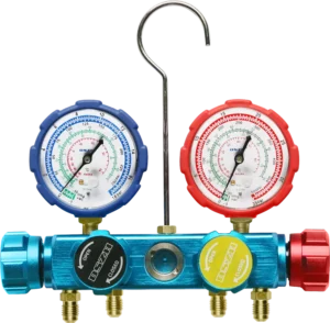 Super Stars Manometerset / Manifold 4-weg WK-436G-R22