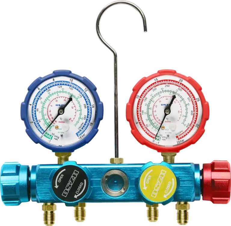 Manometerset / Manifold 4-weg WK-436G-R22
