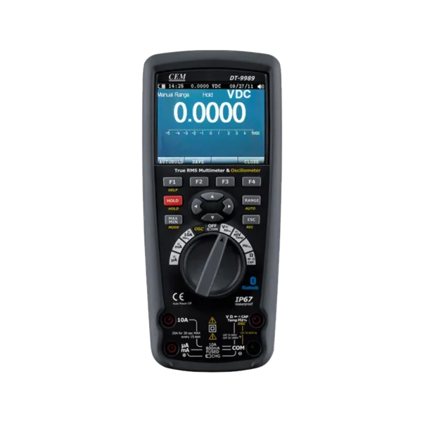 3 CEM Multimeters DT-9989 multimeter met oscilloscoop In Etui